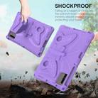 For Xiaomi Pad 6 11 2023 Butterfly Bracket EVA Shockproof Tablet Case(Light Purple) - 3