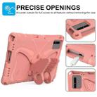 For Xiaomi Redmi Pad 2 /SE 11 2025 Butterfly Bracket EVA Shockproof Tablet Case(Pink Orange) - 2