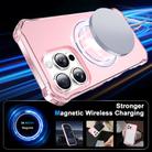 For iPhone 16 Pro Max Frosted Wave MagSafe Holder Phone Case(Pink) - 2