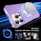 For iPhone 16 Pro Frosted Wave MagSafe Holder Phone Case(Purple) - 2