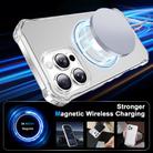 For iPhone 16 Pro Frosted Wave MagSafe Holder Phone Case(Transparent) - 2