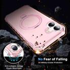 For iPhone 16 Plus Frosted Wave MagSafe Holder Phone Case(Pink) - 3