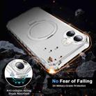 For iPhone 16 Plus Frosted Wave MagSafe Holder Phone Case(Transparent) - 3