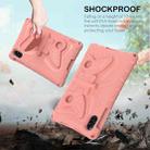 For Honor Pad X9 Butterfly Bracket EVA Shockproof Tablet Case(Pink Orange) - 3