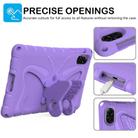 For Honor Pad X9 Butterfly Bracket EVA Shockproof Tablet Case(Light Purple) - 2