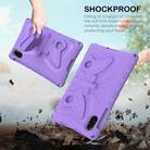 For Honor Pad X9 Butterfly Bracket EVA Shockproof Tablet Case(Light Purple) - 3