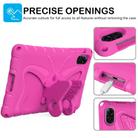 For Honor Pad X9 Butterfly Bracket EVA Shockproof Tablet Case(Rose Red) - 2