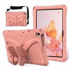 For Honor Pad X8 / X8 Lite 10.1 Butterfly Bracket EVA Shockproof Tablet Case(Pink Orange) - 1