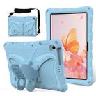 For Honor Pad X8 / X8 Lite 10.1 Butterfly Bracket EVA Shockproof Tablet Case(Light Blue) - 1