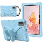For Honor Tablet V7 11 2021 Butterfly Bracket EVA Shockproof Tablet Case(Light Blue) - 1