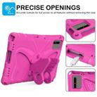 For Honor Tablet V7 11 2021 Butterfly Bracket EVA Shockproof Tablet Case(Rose Red) - 2