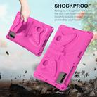 For Huawei MatePad SE 11 2024 Butterfly Bracket EVA Shockproof Tablet Case(Rose Red) - 3