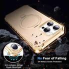 For iPhone 16 Pro Max Clear Wave MagSafe Holder Phone Case(Gold) - 3