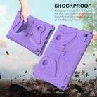 For Amazon Kindle Fire Max 11 2023 Butterfly Bracket EVA Shockproof Tablet Case(Light Purple) - 3