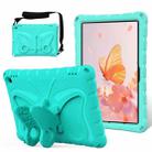 For Amazon Kindle Fire HD10 2021/2023 Butterfly Bracket EVA Shockproof Tablet Case(Mint Green) - 1