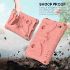 For Amazon Kindle Fire HD7 2022 Butterfly Bracket EVA Shockproof Tablet Case(Pink Orange) - 3