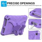 For Amazon Kindle Fire HD7 2022 Butterfly Bracket EVA Shockproof Tablet Case(Light Purple) - 2