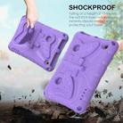 For Amazon Kindle Fire HD7 2022 Butterfly Bracket EVA Shockproof Tablet Case(Light Purple) - 3