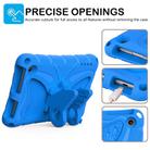 For Amazon Kindle Fire HD7 2022 Butterfly Bracket EVA Shockproof Tablet Case(Blue) - 2