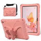 For Amazon Kindle Fire HD8 /8 Plus 2020/2022 Butterfly Bracket EVA Shockproof Tablet Case(Pink Orange) - 1