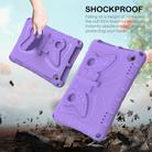 For Amazon Kindle Fire HD8 /8 Plus 2020/2022 Butterfly Bracket EVA Shockproof Tablet Case(Light Purple) - 3