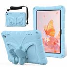 For Amazon Kindle Fire HD8 /8 Plus 2020/2022 Butterfly Bracket EVA Shockproof Tablet Case(Light Blue) - 1