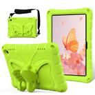 For Amazon Kindle Fire HD8 /8 Plus 2020/2022 Butterfly Bracket EVA Shockproof Tablet Case(Grass Green) - 1