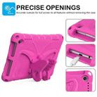 For Amazon Kindle Fire HD8 /8 Plus 2020/2022 Butterfly Bracket EVA Shockproof Tablet Case(Rose Red) - 2