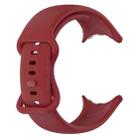 For Google Pixel Watch 3 41mm Butterfly Color Buckle Silicone Watch Band, Size: L(Red) - 2