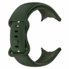 For Google Pixel Watch 3 41mm Butterfly Color Buckle Silicone Watch Band, Size: L(Green) - 2