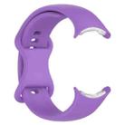 For Google Pixel Watch 3 41mm Butterfly Color Buckle Silicone Watch Band, Size: L(Lilac) - 3
