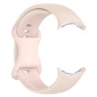 For Google Pixel Watch 3 45mm Butterfly Color Buckle Silicone Watch Band, Size: L(Pink) - 3