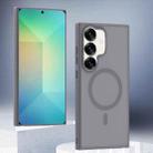 For Samsung Galaxy S25+ 5G Transparent TPU Hybrid PC Magsafe Phone Case(Grey) - 1