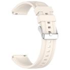 For Huawei Watch GT 5 46mm Silver Buckle Quick Release Silicone Watch Band(Starlight) - 2