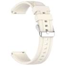 For Huawei Watch GT 5 41mm Silver Buckle Quick Release Silicone Watch Band(Starlight) - 2