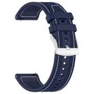 For Huawei Watch GT 5 Pro 46mm Hybrid Nylon Braid Silicone Watch Band(Midnight Blue) - 2