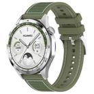 For Huawei Watch GT 5 46mm Hybrid Nylon Braid Silicone Watch Band(Spruce Green) - 1