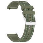 For Huawei Watch GT 5 46mm Hybrid Nylon Braid Silicone Watch Band(Spruce Green) - 2