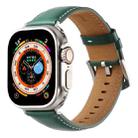 Plain Genuine Leather Watch Band For Apple Watch 46mm / 49mm / 45mm / 44mm(Green) - 1