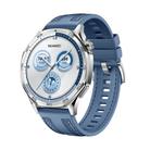 For Huawei Watch GT 5 Pro 46mm Hybrid Nylon Silicone Watch Band(Light Blue) - 1