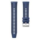 For Huawei Watch GT 5 Pro 46mm Hybrid Nylon Silicone Watch Band(Dark Blue) - 2