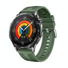 For Huawei Watch GT 5 Pro 46mm Hybrid Nylon Silicone Watch Band(Spruce Green) - 1