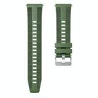 For Huawei Watch GT 5 Pro 46mm Hybrid Nylon Silicone Watch Band(Spruce Green) - 2