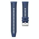 For Huawei Watch GT 5 46mm Hybrid Nylon Silicone Watch Band(Dark Blue) - 2