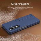 For Samsung Galaxy Z Fold7 5G Skin-feel Holder Shockproof Phone Case(Blue) - 3