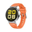 For Huawei Watch GT 5 41mm Solid Figure Homochromy Silicone Watch Band(Orange) - 1