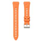 For Huawei Watch GT 5 41mm Solid Figure Homochromy Silicone Watch Band(Orange) - 2