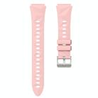 For Huawei Watch GT 5 41mm Solid Figure Homochromy Silicone Watch Band(Pink) - 2