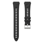 For Huawei Watch GT 5 41mm Solid Figure Homochromy Silicone Watch Band(Black) - 2