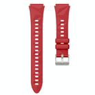 For Huawei Watch GT 5 41mm Solid Figure Homochromy Silicone Watch Band(Red) - 2